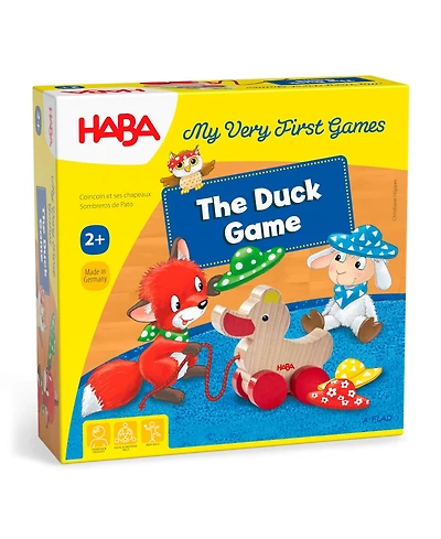 Haba Little Duck Board Games for Toddlers, My Very First Games for Kids 2 and Up, Preschool Learning Activities for Family Play
