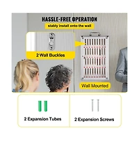 Sugift 36-Slot Cell Phone Storage Cabinet with Key Lock, Aluminum Alloy, Wall Mounted or Freestanding