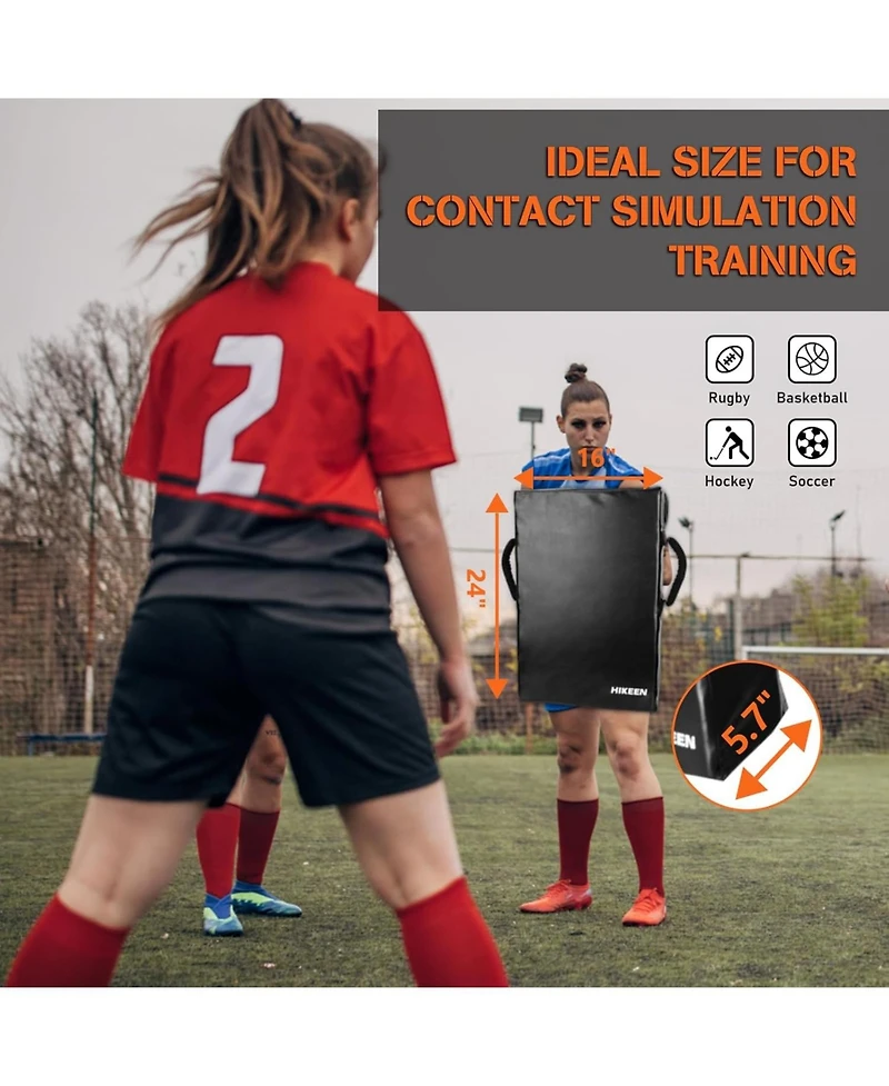 Hikeen Football Blocking Pad Training Equipment Denser Softer Foam 24"x16" Kick Pads for Football, Basketball, Hockey, Lacrosse Tackle Dummy