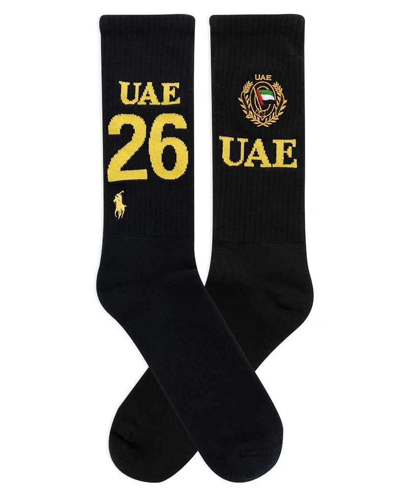 Polo Ralph Lauren Men's Embroidered Country Uae Crew Socks