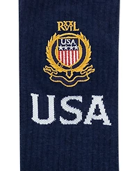 Polo Ralph Lauren Men's Embroidered Country Usa Crew Socks