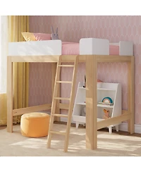 Max & Lily Mid-Century Modern High Loft Bed