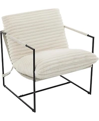 gaomon Sling Accent Chair for Living Room,Modern Metal Framed Cozy Armchair,Upholstered Living Room Chairs with Shredded Foam Cushioning,Lounge Chair