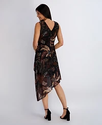 Kensie Women's Sleeveless V-Neck Midi Dress