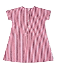 MeMoi Little Girls Striped Solid The Favorite Purse Cotton-Rich A-Line Dress