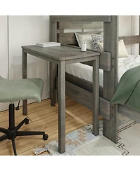 Max &bLily Farmhouse Twin over L-Shaped Bunk Bed with Desk