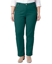 Woman Within Women's Tall Straight-Leg Stretch Denim Five-Pocket Jeans