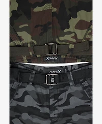 Raw X Big Boys 2 Pack Combo Belted Twill Cargo Shorts 8-18
