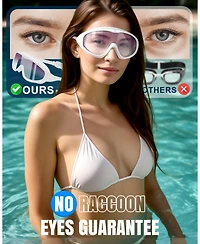 Gnuadz 2 Pack Swim Goggles Wide View Anti Fog Uv No Leaking Adult child