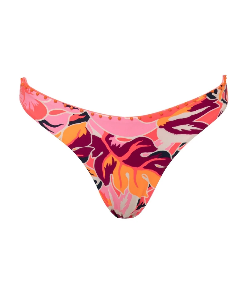 Maaji Women's Coral Leafy Sublimity Bikini Bottom