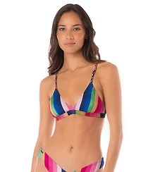 Maaji Women's Candy Stripes Rasha Bikini Top