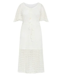 City Chic Women's Cassie Crochet Knit Dress