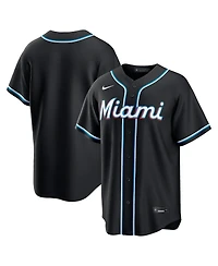 Nike Men's Black Miami Marlins 2026 Replica Fashion Jersey