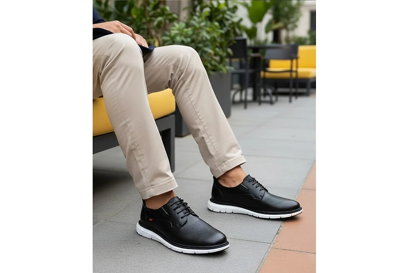 Marc Joseph New York Men's Edward Street Hands-Free Slip On Technology Perforated Oxfords