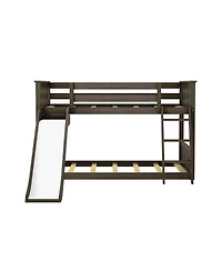 Max and LilyLow Bunk With Easy Slide Gold Princess Curtain, Clay