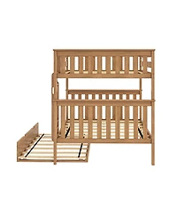 Max & Lily Full Over Bunk Bed With Trundle