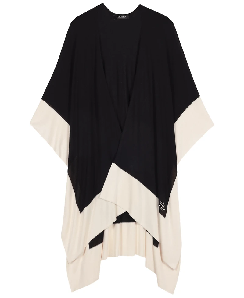 Lauren Ralph Tissue Weight Ruana Wrap