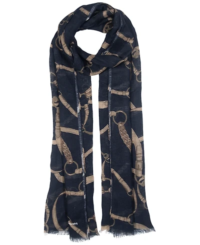 Lauren Ralph Lauren Belting Mixed Material Scarf
