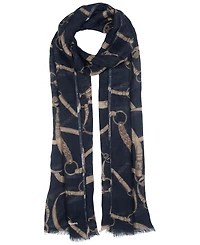 Lauren Ralph Lauren Belting Mixed Material Scarf