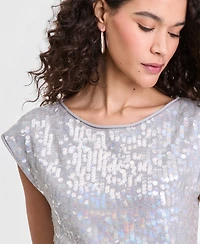 I.n.c. International Concepts Women's Sequin Cap-Sleeve Sweater, Macy's Exclusive