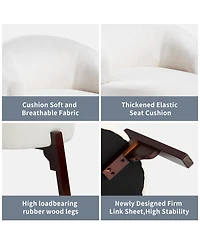 Dyhome 25.98'' Upholstered Fabric Accent Chairs Armchair