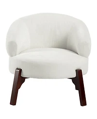 Dyhome 25.98'' Upholstered Fabric Accent Chairs Armchair (Set of 2)