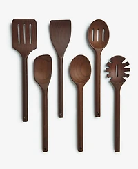 The Cellar Toasted Beechwood 6-Piece Utensil Set, Macy's Exclusive