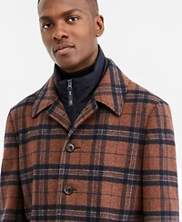 Ted by Baker Men's Modern-Fit Plaid Overcoat