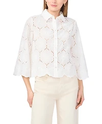 Vince Camuto Women's Long-Sleeve Collared Shirt