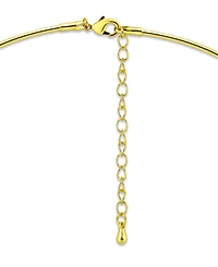 Christian Siriano New York 14k Gold-Plated Rounded Triangle Slide Hardwire Collar Necklace
