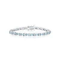 Simona Emerald Bracelet in Sterling Silver
