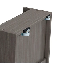 Max and Lily Twin Over Full Staircase Bunk With Storage Drawers, Pecan