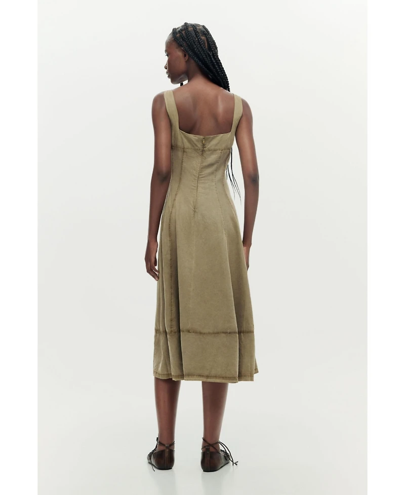 Desigual Women's Midi seams dress