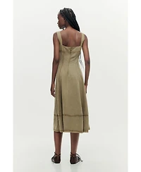 Desigual Women's Midi seams dress