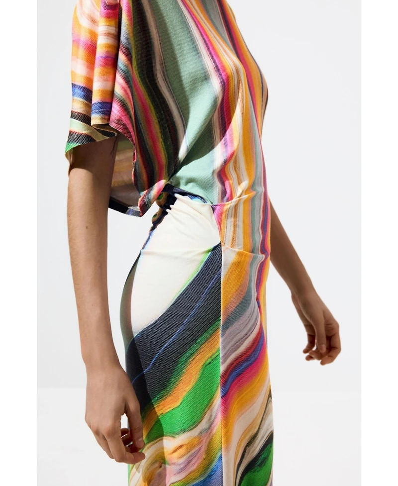 Desigual Women's Long wave dress