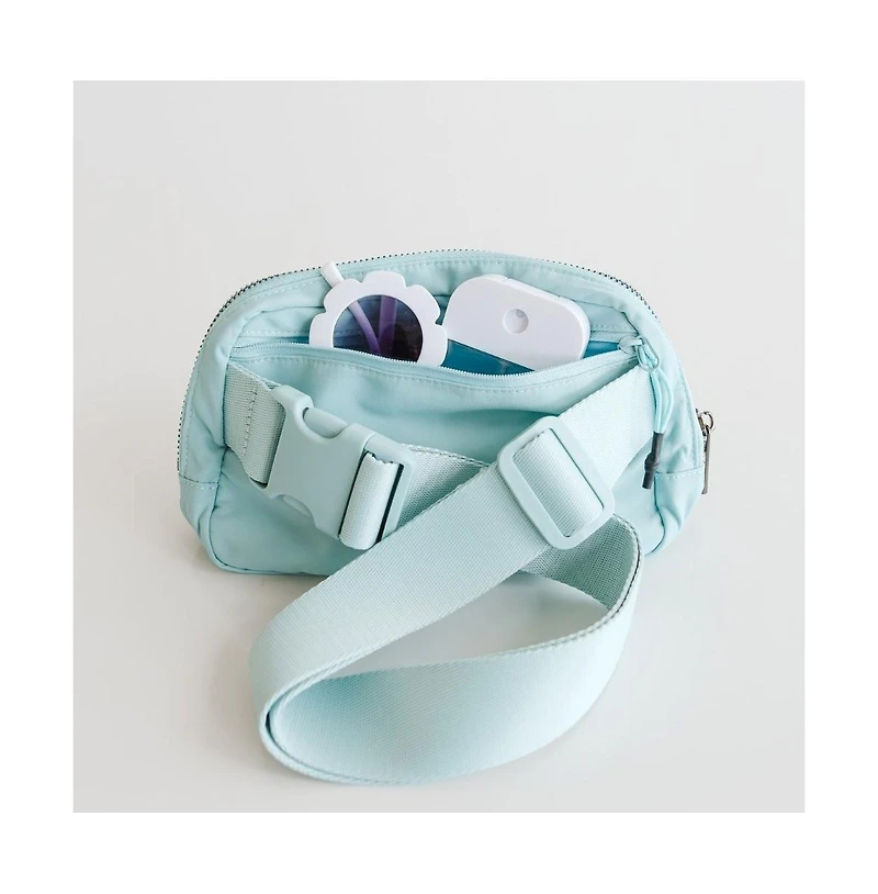 Sweet Wink Sky Floral Bow Patch Belt Bag