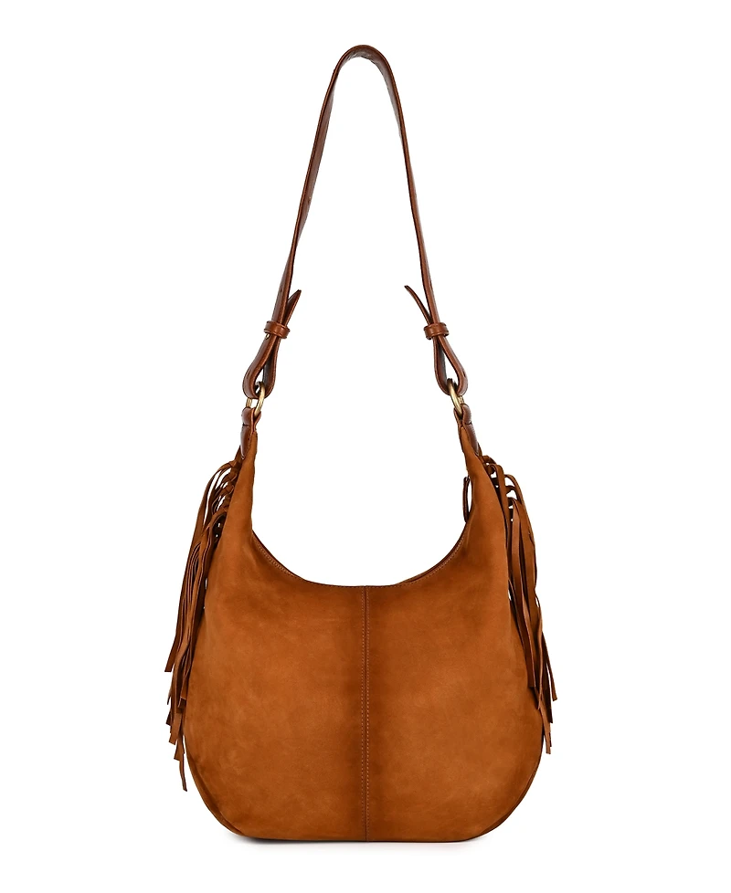 Old Trend Hydrangea Large Vintage Ombre Shoulder Handbag