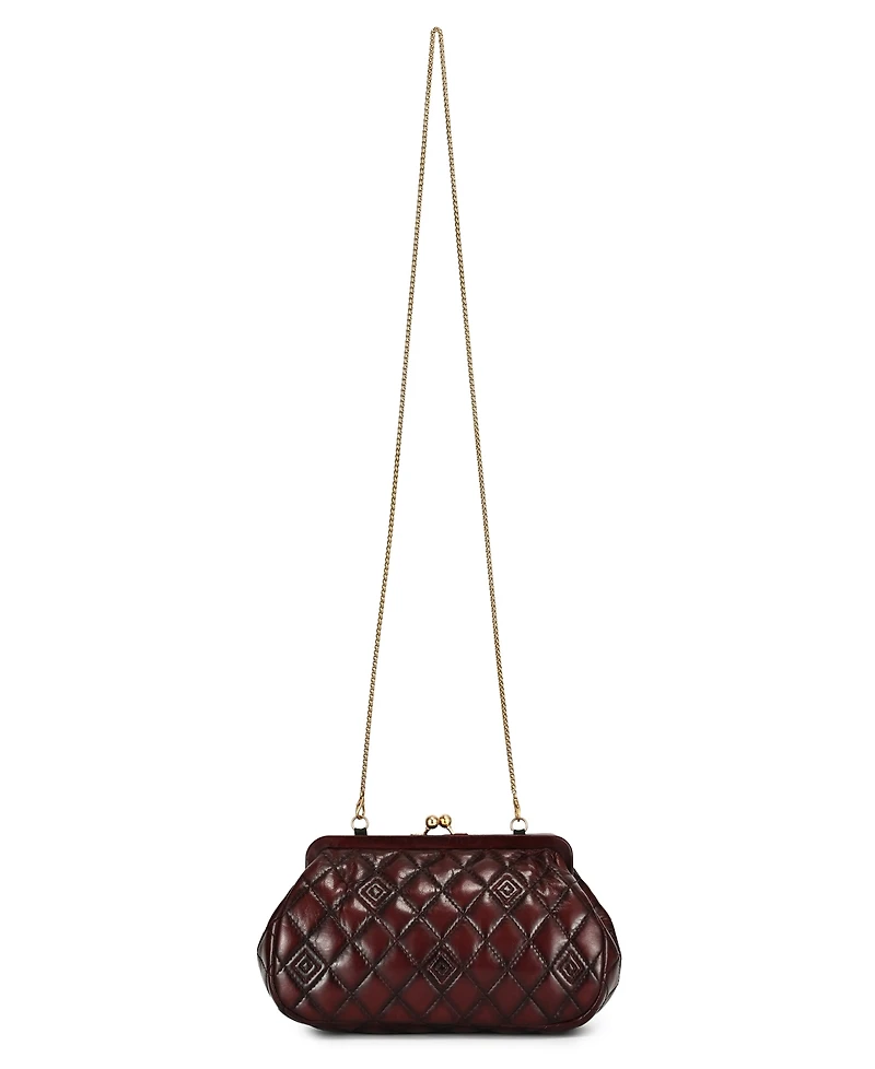 Old Trend Petunia Small Quilted Leather Crossbody Handbag