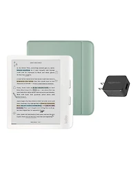 Kobo Libra 32GB Colour eReader with Garden Basic SleepCover Case and Ac Bundle