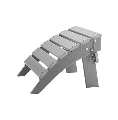 Sugift Folding Adirondack Ottoman , Hdpe Weather-Resistant Patio Footrest for Adirondack Chair