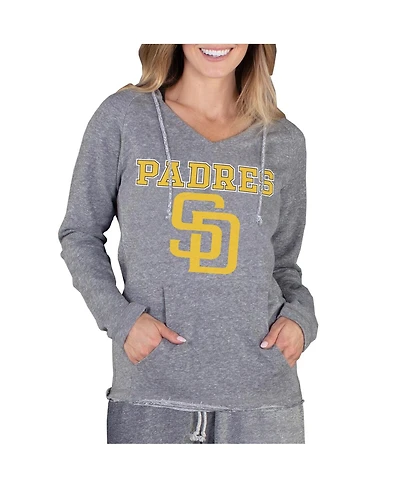Concepts Sport Women's Gray San Diego Padres Mainstream Terry Long Sleeve Hoodie Top