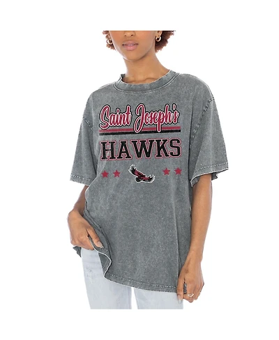 Gameday Couture Women's Gray Saint Joseph's Hawks Here to Play Oversized T-Shirt