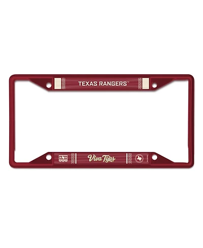 Wincraft Texas Rangers 2026 City Connect Laser Cut Metal License Plate Frame