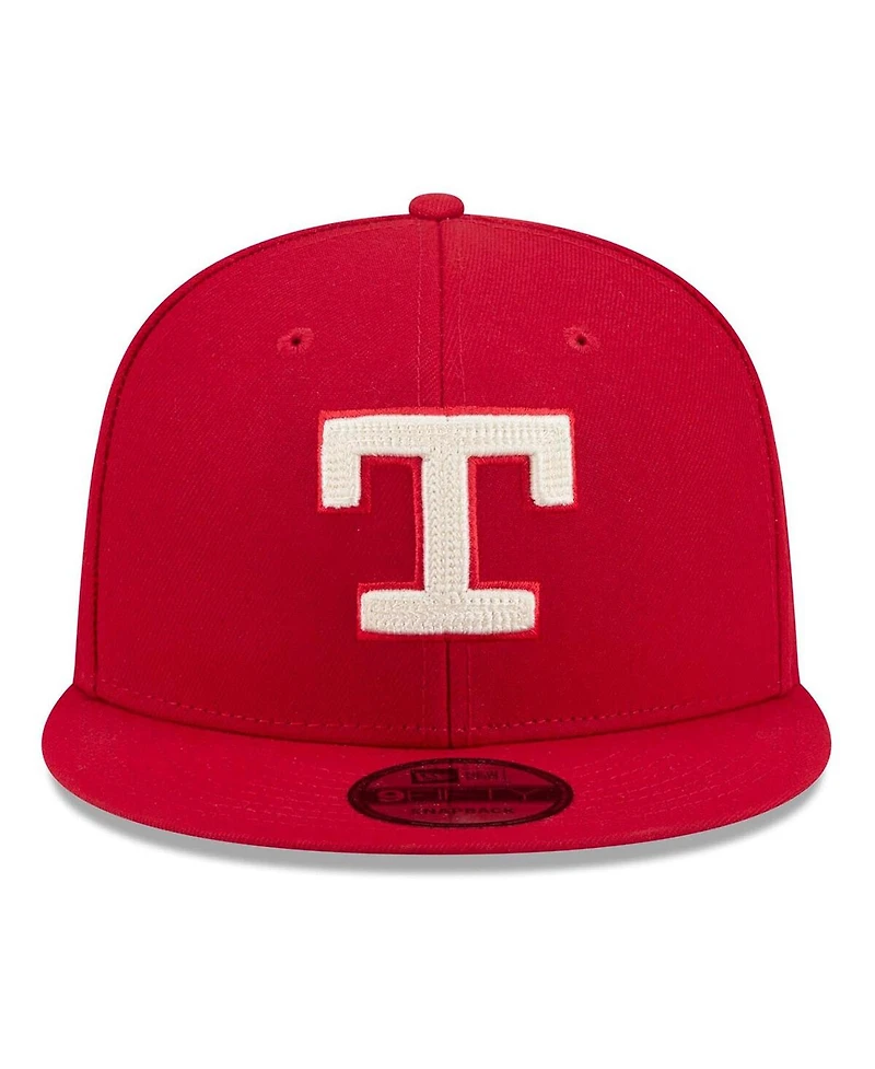 New Era Big Boys and Girls Red Texas Rangers 2026 City Connect 9FIFTY Snapback Hat