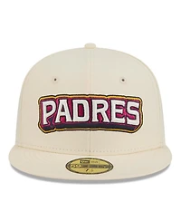 New Era Men's Cream San Diego Padres 2026 City Connect 59FIFTY Fitted Hat