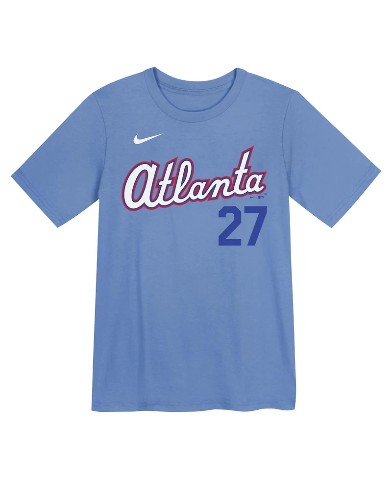 Nike Preschool Austin Riley Light Blue Atlanta Braves 2026 City Connect Name Number T-Shirt