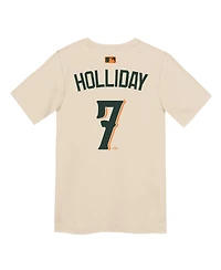 Nike Preschool Jackson Holliday Cream Baltimore Orioles 2026 City Connect Name Number T-Shirt