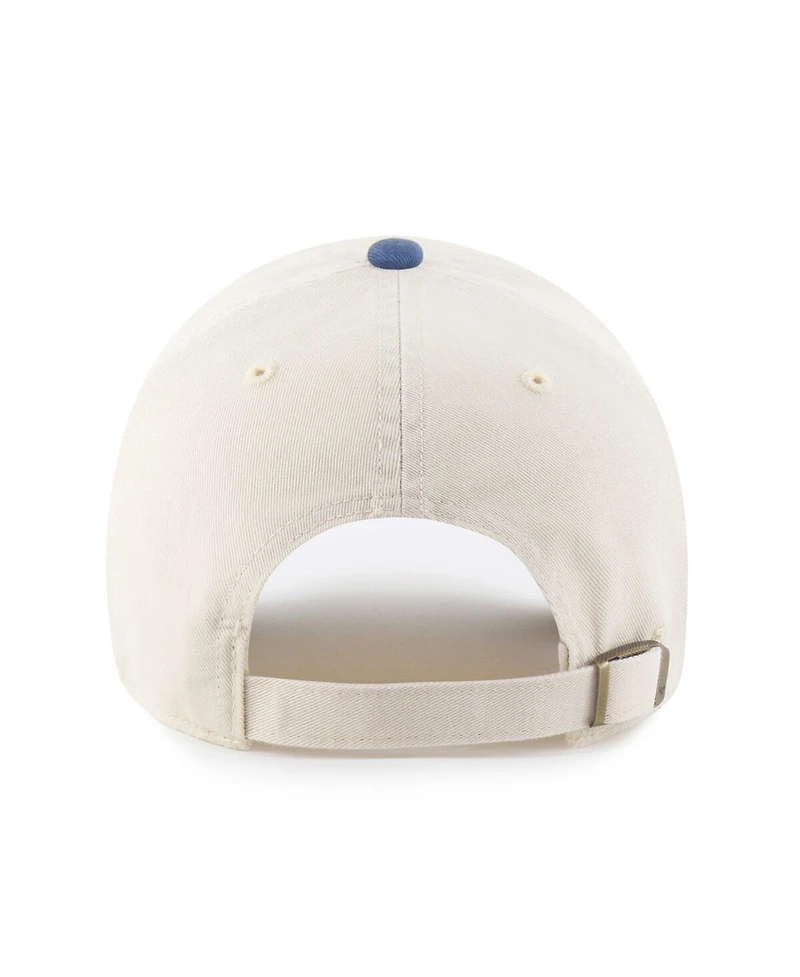 '47 Brand Men's Natural/Blue Athletics Two-Tone Fashion Clean Up Adjustable Hat