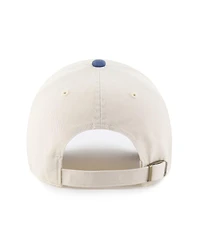 '47 Brand Men's Natural/Blue Athletics Two-Tone Fashion Clean Up Adjustable Hat