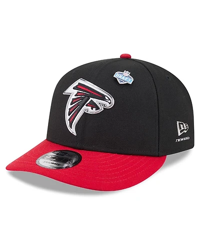 New Era Big Boys and Girls Black/Red Atlanta Falcons 2026 Nfl Draft Pre-Curved 9FIFTY Snapback Hat